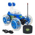 Rechargable Remote Control 360 Degree Twisting Stunt Car with Music & Lights and Charger for Kids - M10900. 