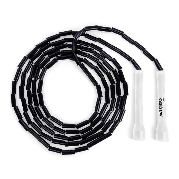 Hustlers Only Beaded Jump Rope Fitness Skipping Rope, Beaded Skipping Rope, Adjustable Tangle-Free Jump Rope for kids Women Men in Workout Keeping Fit Weight Loss and Jump Training