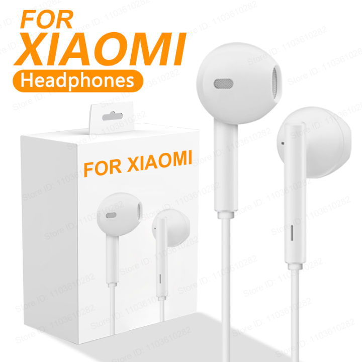 Original Earphones For Xiaomi Mi 10 11 12 13 14 USB Type C 3.5mm Headphones Redmi Note 9 8 Music Wired Headset Phone Accessories