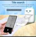Pocket Inkless Mini Printer - 12 x Thermal Paper Roll - Thermal Portable Bluetooth Wireless Mini Printer For Kids - For Photo, Picture, Office Receipt, Label Note, QR Code - Compatible With IOS & Android - Pink & Blue. 
