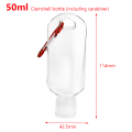 Spray Bottle Transparent Hand Sanitizer Bottle Empty Bottle Portable Hook Key Ring Sub-bottle New Disinfection. 