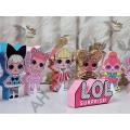 LOL Surprise Doll(s) Cutouts Full Set 11Pcs Thermocol. 