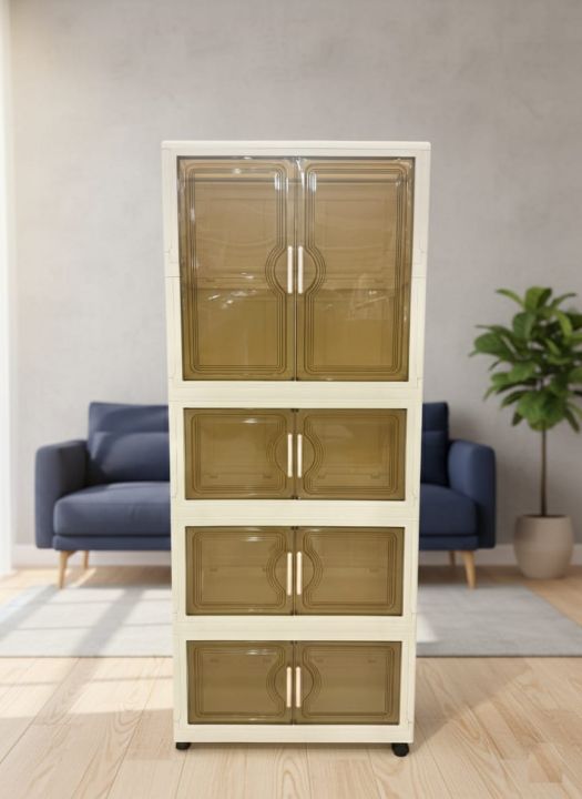 Portable%20Kids%20Closet%20Children's%20Wardrobe%20Collapsible%20Plastic%20Large%20Baby%20Clothes%20Cabinet%20Bedroom%20Nursery%20Armoire%20Quick%20Install%20Toddler%20Dresser%20with%20Hanging%20Rod%20and%20Door,Large%202%20Cubes,White%20-%20Image%208