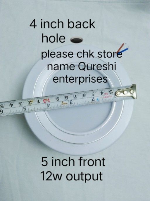 12w 4" Led ceiling downlight (pack 20) white aluminum body heat absorb smd