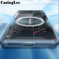 For Asus Rog Phone 6 Pro case Hard Clear Transparent Shockproof Car Holder Adsorb Hollow Out Ring Back Cover For Asus Rog 6 Pro Back cover Phone Cases. 
