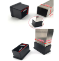 Black Square Black Rectangle12-Pcs PVC Rubber for Chair Legs Chair Legs Caps Table Legs Caps Furniture Pads Pipe End Cap Table Legs Caps Anti-slip Floor. 