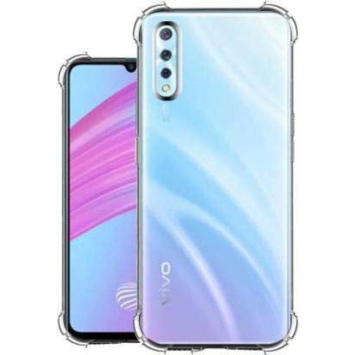 Vivo S1 Back Cover Transparent Extra Bumper Anti Shock Soft