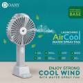 Air Cool Water Fan Spray, Handheld Water Cooler, Portable Folding Floor Fan Usb Humidifying Hydration Water Spray Fan Night Light Home Office Cooling Electric Fan Battery Rechargeable Mini USB fan for kitchen for motor travel office Mini Hand Fan Mist Fan. 