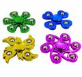 Pack of 3 Fidget Spinner Stress Reducer Toy | Metal Barring | Metal Balls | Multi Color | Multi Design | With Box. 