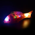 【Yibei Fairy Tale Toy City】Simulation Swimming Electric Fish Toy Kids LED Lighting Sound Educational Toys for Children Gift Random. 