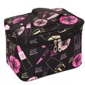 Women Portable Cosmetic Bag Cute Makeup Travel Case Multifunctional Make up Bag, Toiletry Bag Travel Bags for Women Girls (Flaming Lips). 