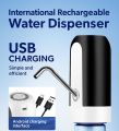 Portable Electric Water Dispenser Pump – USB Rechargeable Automatic Water Bottle Pump for 19L Bottles – Smart One-Touch Drinking Water Pump for Home, Office, Outdoor, and Travel Use. 