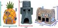 Floating SpongeBob Squarepants Aquarium Ornaments Fish Tank Landscaping Pineapple House Fish Shrimp Avoid Nest Trash Can Octopus Krusty Krab Chum Bucket Toy Collection. 