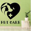 Pets Theme Decal Sticker-Pet Care Grooming Animals-Grooming Sticker-Cat Dog Parrot-Pet Shop Decor Decals ID#4862. 
