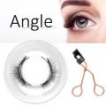 Quantum Magnetic Eyelash Soft Magnetic Lashes Natural Lazy Eyelashes With Clips Green Hand. 