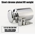 Weight 1g 2g 5g 10g 20g 50g  Plating Calibration Gram Scale Weight Set for Digital Scale Balance Silvery white. 
