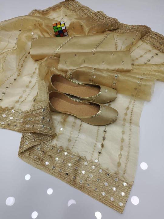 New%20Arrival%20Collection%202023%20mehndi%20color%203Pcs%20Suit%20For%20Women%20Dresses%20Wedding%20Dress%20For%20Girls%20Suit%20Kathan%20Silk%20Work%20Shirt%20Mirror%20Work%20Handmade%20Dress%20with%20Same%20Shirt%20Color%20%20Gift%20-%20Image%203
