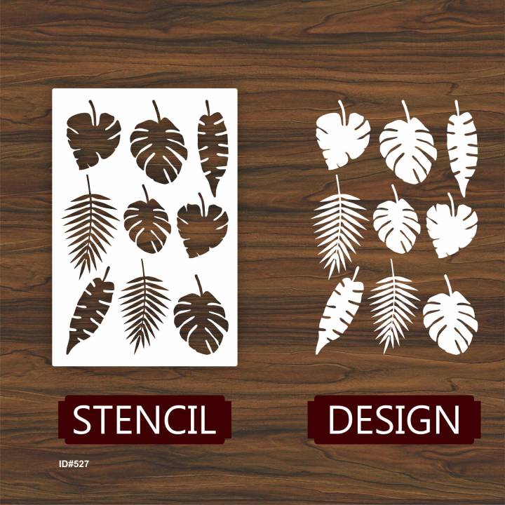 tropical%20leaf%20Monstera%20Stencil%20Used%20for%20Wall%20Paintin%20Coloring%20Embossing%20Album%20Decor%20Template%20-%20Image%205