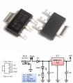 5pcs AMS1117-5.0V 5V Fixed voltage regulator SMD SOT-223 Linear Voltage Regulator. 