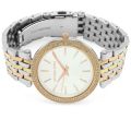 Micheal Kors Two Tone Steel and  Silver Dial Darci Watch for Ladies-MK-3203. 