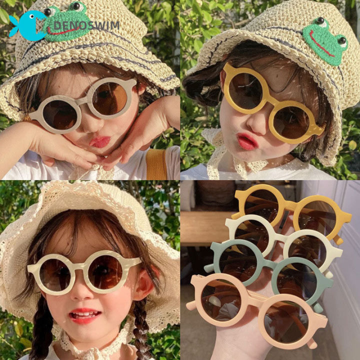 I orean aby oy s Sunglasses Fashion ids ound Frame Eyewear Summer ecoratie Eyeglasses or Eye rotection