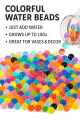 1000 Pcs Colored Orbeez Soft Crystal Water Balls – Non-Toxic Super Absorbent Polymer Beads for Sensory Play, DIY Decoration, Vase Fillers, Table Centerpieces, Plant Hydration, Spa Foot Soak, Kids’ STEM Learning, Party Favors, Wedding Decor. 