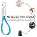 USB C Data Wire Type C Keychain USB Cable Micro USB Data Sync Mini Key Chain Charger Cord Keychain Lanyard Design 20cm Phone Accessories. 