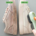 Cleaning Brush With Soap Dispenser | Long Handle | Soft Bristle | Shoes & Clothes Cleaner | Household Laundry Cleaning Tool. 