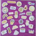 30 Aesthetic Yellow-Art Stickers for mobile back, Laptop, and decorating your stuff to make more attractive. 