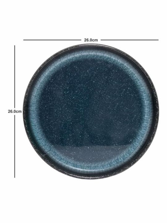 Star%20Blue%208-Inch%20Round%20Ceramic%20Serving%20Plate%20%E2%80%93%20Retro%20Dinner%20Plate%20for%20Salad,%20Sushi%20&%20Dessert%20-%20Image%202