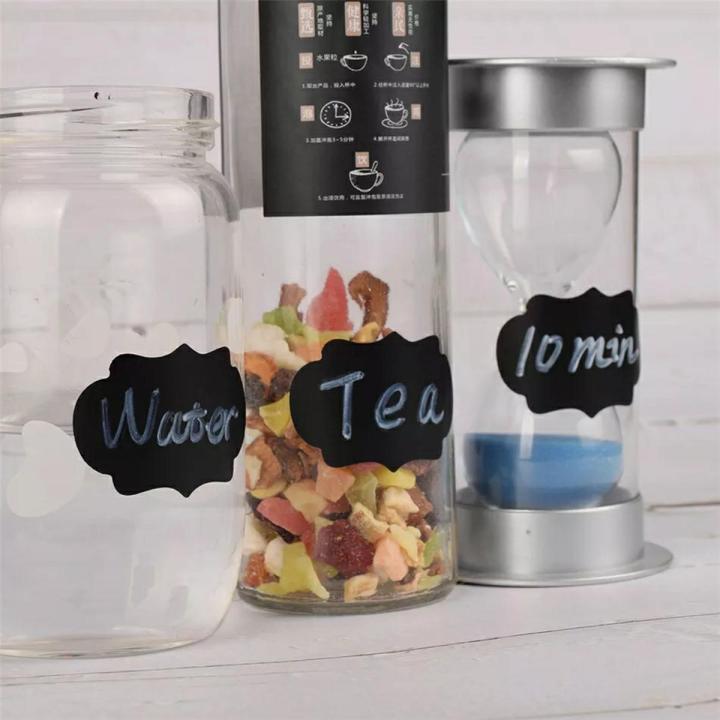 72pcs Spice Sticker Kitchen Label Sticker Waterproof Jar Stickers Storage Organizer Bottles Jars Stickers Blackboard Spices Tags