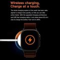 T800 Ultra Biggest Display Smart Watch with Bluetooth Calling Smart Watch Wireless Magnetic Charger Fitness Hd Display Smartwatch. 