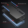 For Xiaomi Mi 10 Pro 5G Electroplated Metal Back Panel Soft TPU Bumper Double Shockproof Protective Cover Compatible case. 