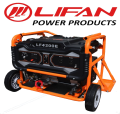 LIFAN Generator 7 kw / 8.75 kVA - LF10200E - Self Start Petrol n Gas Generator - with Big Battery , External Battery Frame & Wheels Kit. 