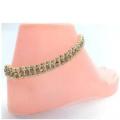 pearl anklet for girls in golden ccolour GRR. 