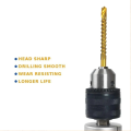 6PCS/Set Titanium Coated Drill Bit Spiral Jagged Saw Drill Bit Composite Drill Bit Twist Drill Bit. 