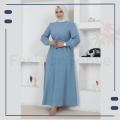 FashionSense Light Blue Hijab Abaya For Women. 