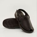 Aerosoft MP-0808 Men's Peshawari Chappal – Comfortable Soft Upper with Heel Support & Stylish PU Sole. 