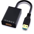 ABLEWE USB to HDMI Adapter, USB 3.0 / 2.0 to HDMI 1080P Video Graphics Cable with Audio for PC Laptop HDTV Projector Compatible with Windows XP 7/8 / 8.1 / 10 NOT For Māc. 