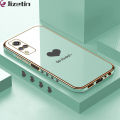 Jizetin (Free Lanyard) for Vivo Y53S 4G / Y51 / Y51S / Y31 / Y51A 2021 Back Cover Back Cover Heart loved Luxury 6D Plating Case Side Pattern Soft Silicone Square Phone Cases. 