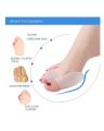 1 Pair Silicone Gel Bunion Protector Toe Straightener Separator Alignment Pain Relief Thumb Corrector. 