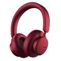 Urbanista Wireless Over Ear Bluetooth Headphones, 50 Hours Play Time, Active Noise Cancelling Wireless Headset with Microphone, On Ear Detection with Carry Case, Miami, Ruby Red. 