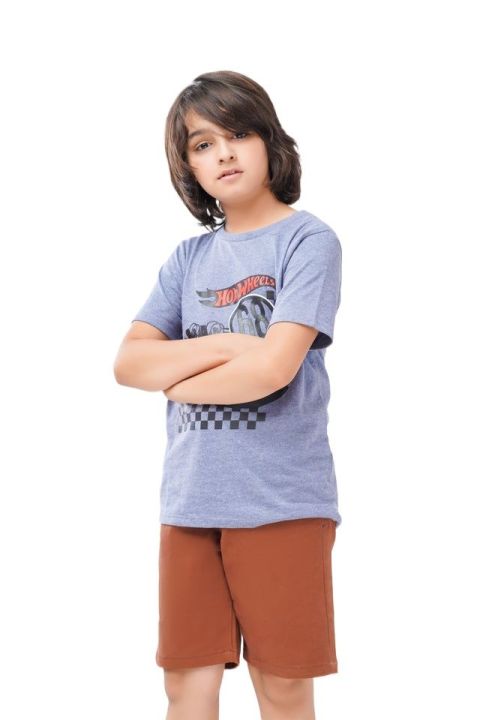 Bouncybears%20BTS001E%20Hot%20wheels%20Printed%20Graphic%20T-Shirt%20for%20boys%209-12%20months%20to%209-10%20-%20Image%203