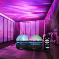 New Q06 Led Aurora Light Projector Northern Light Projection Galaxy Lamp, Remote Control Decoration Lamp , Multiple Light Modes, Dreamy Indoor Arura Sky Starry Projector Lamp Rotating Atmosphere Stage Moon Night Light, Gift For Birthdays Various Festivals. 