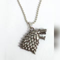 Game of thrones Wolf Stainless Steel  Pendant Necklace. 
