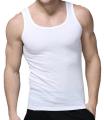 Pack of 1 Men's Sando Banyan - Best Quality Cotton Vest - White Sando Inner wear. 
