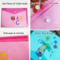 A4 File Bag Plastic Envelope Transparent Document Waterproof Folder With Snap Closure School Test Paper PackagingOffice Supplies. 