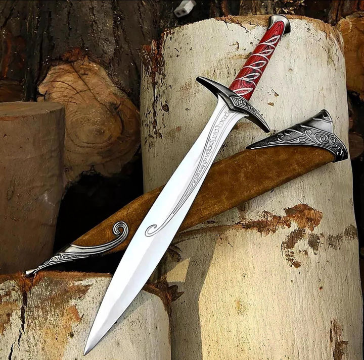 New Custom Hobbit Sting Sword Replica from Lord of the Rings(LOTR)With Scabbard, Lord of Ring Wall Decor _ Best Birthday Gift.