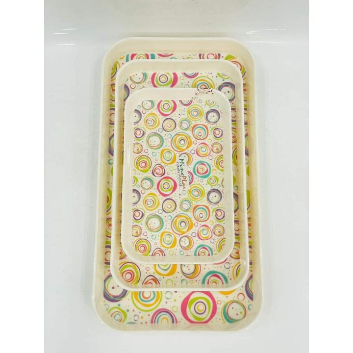 Plastic Dish Set 3 Pcs