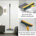Bathroom Cleaning Brush with Wiper Upgraded 3 in 1 Tiles Cleaning Brush Bathroom Brush with Long Handle 180° Rotate Bathroom Floor Cleaning Brush Bathroom Cleaning Accessories. 